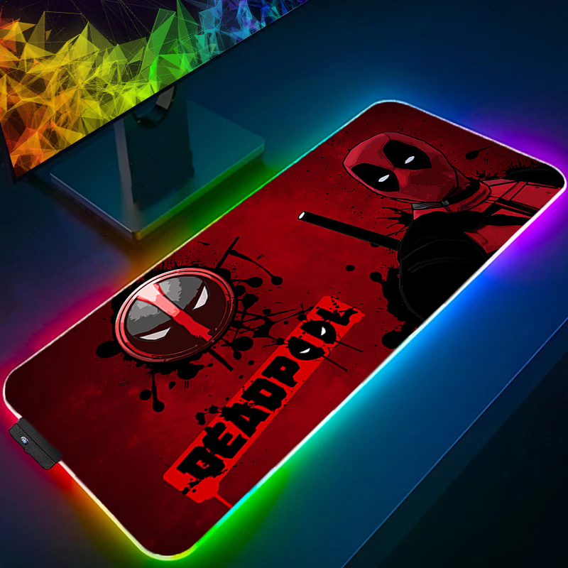Gaming Accessories For Gaming Setup - LED-muismat Gaming Backlight Lock Edge Anime-accessoires