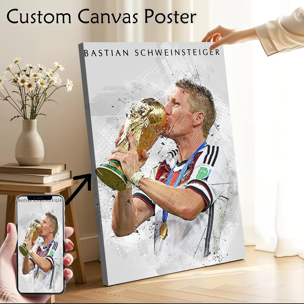 Gaming Accessories Wall - Bastian Schweinsteiger canvas poster aanpasbare foto's