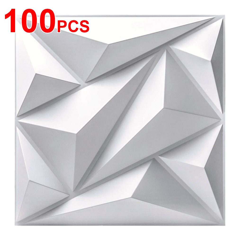 Gaming Accessories Wall - 50/100 stuks 3D wandpanelen diamant 30x30cm