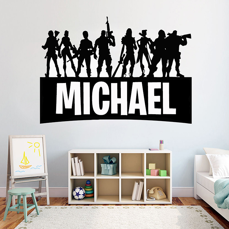 Gaming Accessories Wall - Game Gamer Gepersonaliseerde Decor Decal video