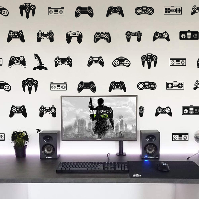 Gaming Accessories Wall - 39 Stuks Video Game Constroller Joysticker