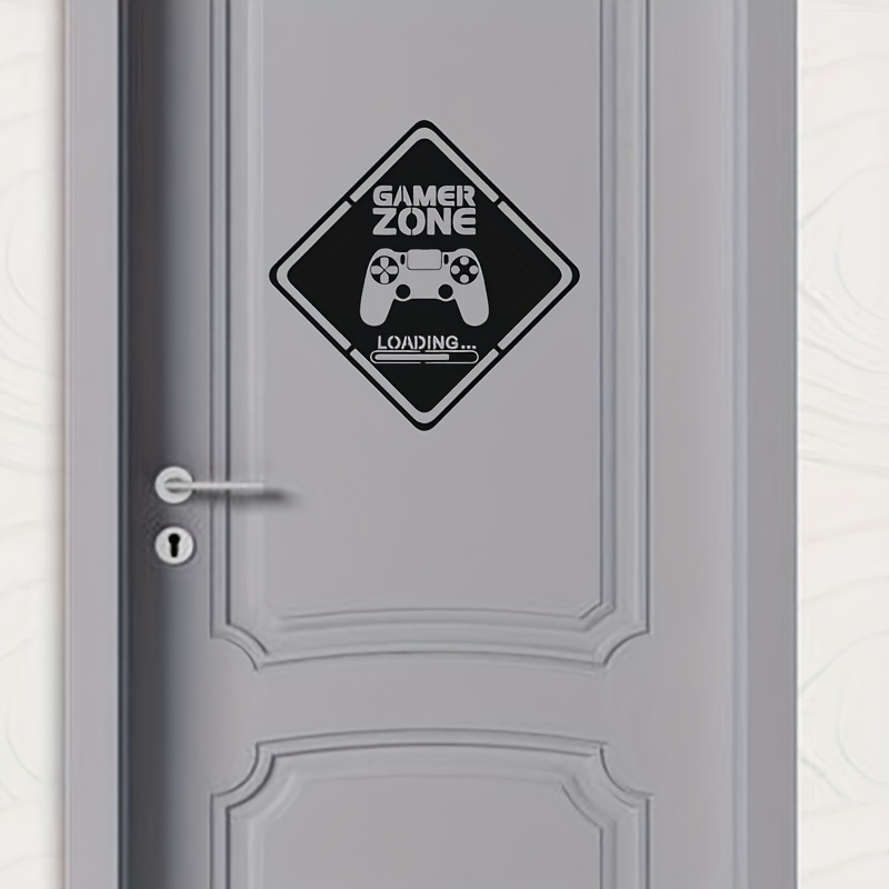 Gaming Accessories Wall - 1Pc Gamer Zone Deur Sticker Muur