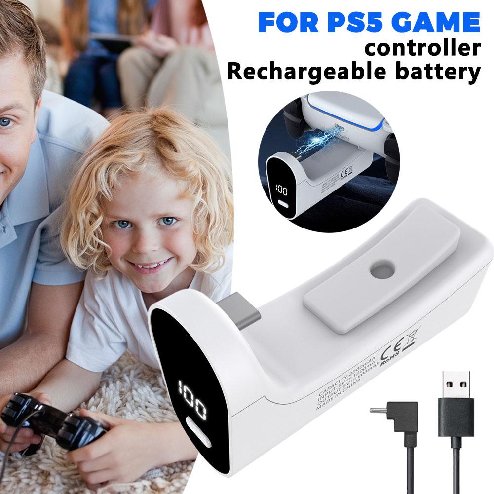 Gaming Zone Accessories - Oplaadbare batterij voor PS5-gamingcontroller, 2000mAh, USB