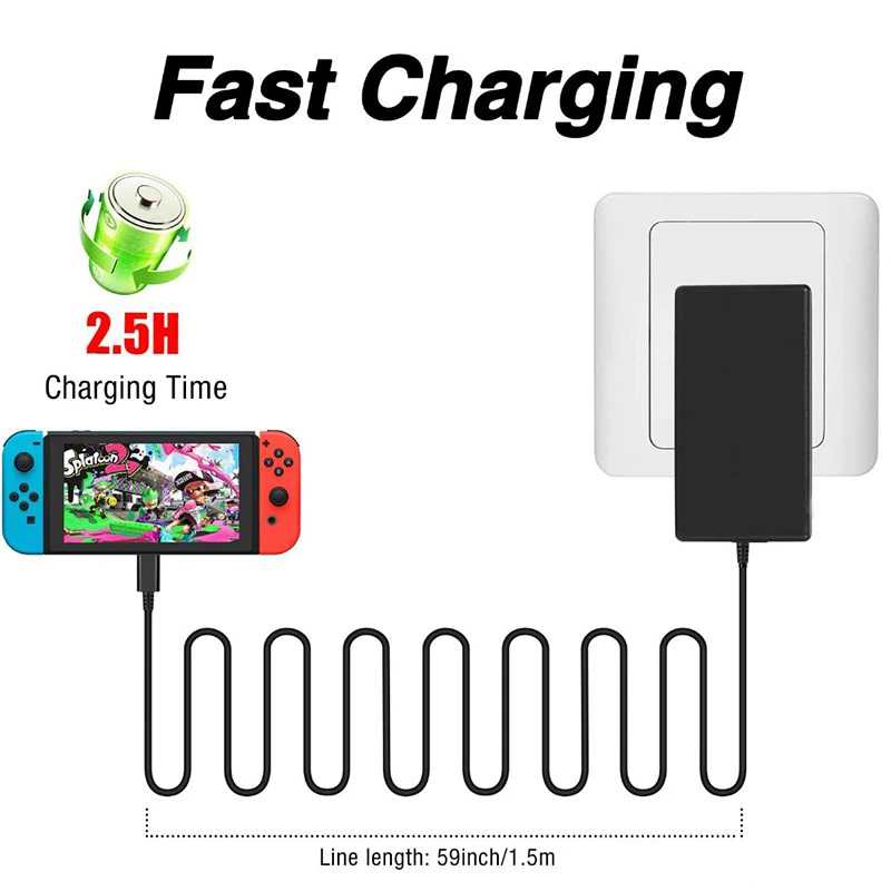 Gaming Accessories Wall - EU US UK stekkeradapter voor AC-lader