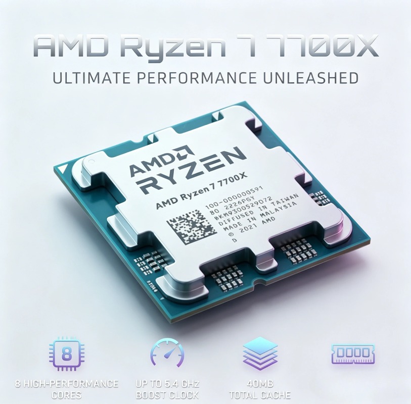 AMD Ryzen 7 7700X CPU, R7 7700 - Amd Cpu Ryzen 7 recensie en prijs