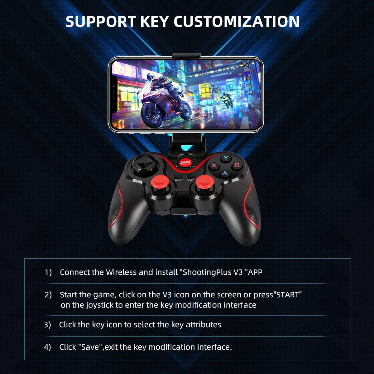GAMINJA Draadloze Bluetooth Ga - Gaming Accessories Tablet recensie en prijs