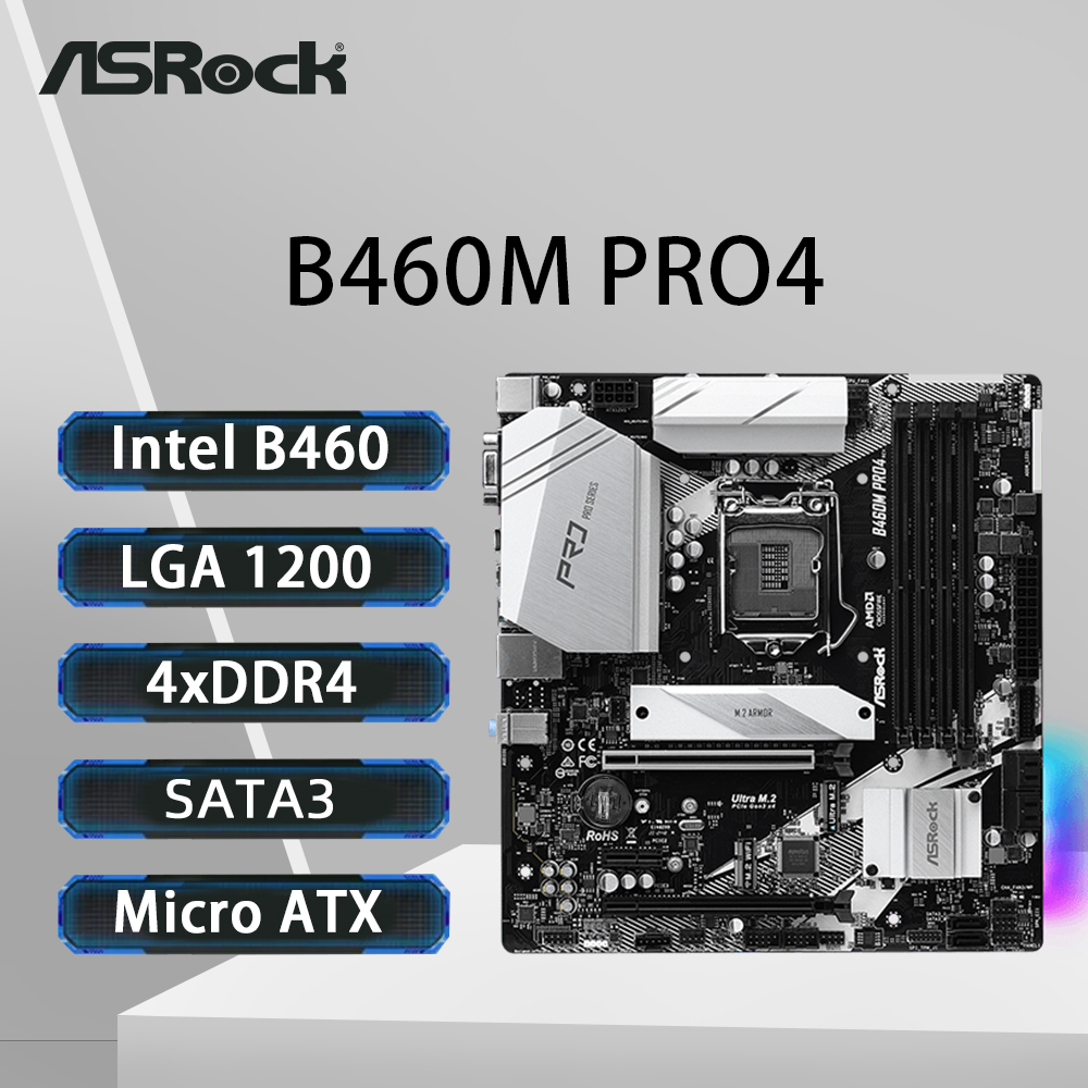 ASRock B460M PRO4 Moederbord L - Intel Cpu Core I9 recensie en prijs