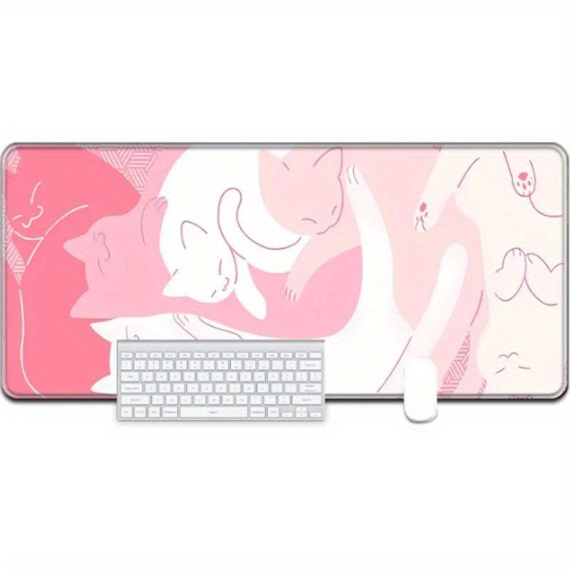 Kawaii roze kat grote muismat, - Gaming Accessories Very recensie en prijs