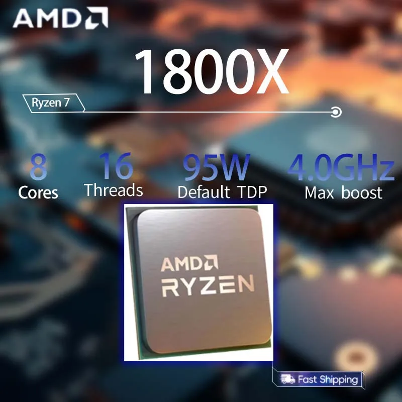 AMD Ryzen 7 1800X CPU R7 1800X - Amd Cpu Ryzen 7 recensie en prijs