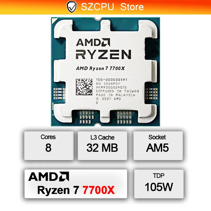 AMD Ryzen 7 7700X 5NM High Per - Amd Cpu Ryzen 7 recensie en prijs